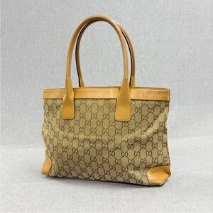 Gucci Brown Monogram Tote Bag